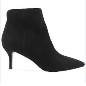 Charles David Black Suede 2.5” Stiletto Heel Booties W Sz 6.5